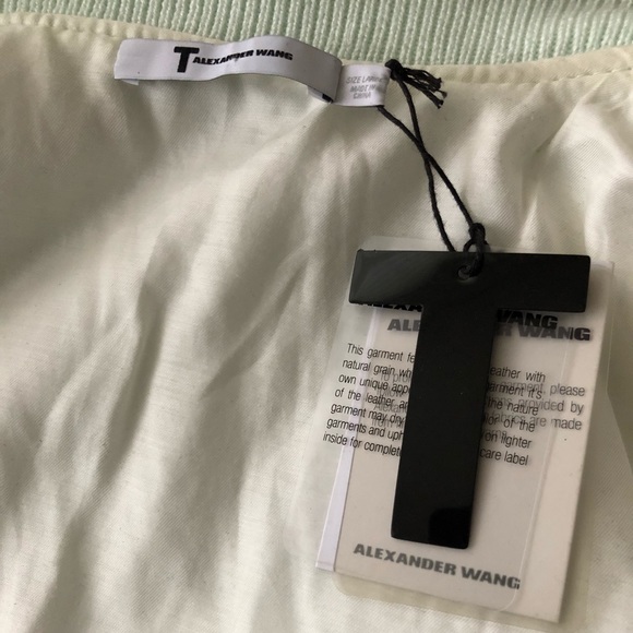 alexander wang denim & leather jacket - Picture 3 of 5